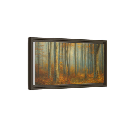 Autumn Forest Canvas Art, Framed Wall Decor, Rustic Home Decor, Nature Artwork, Gift for Nature Lovers - TRV
