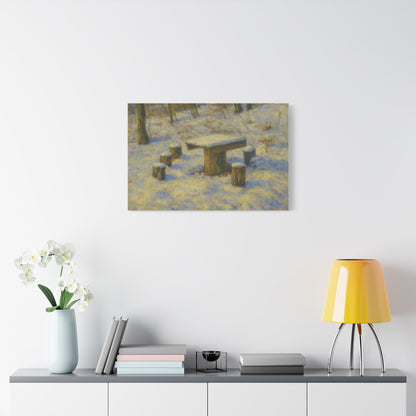 Matte Canvas Wall Art, Rustic Outdoor Scene, Nature Decor, Home Wall Décor, Cozy Cabin Vibe, Perfect for Gift Giving - TRV