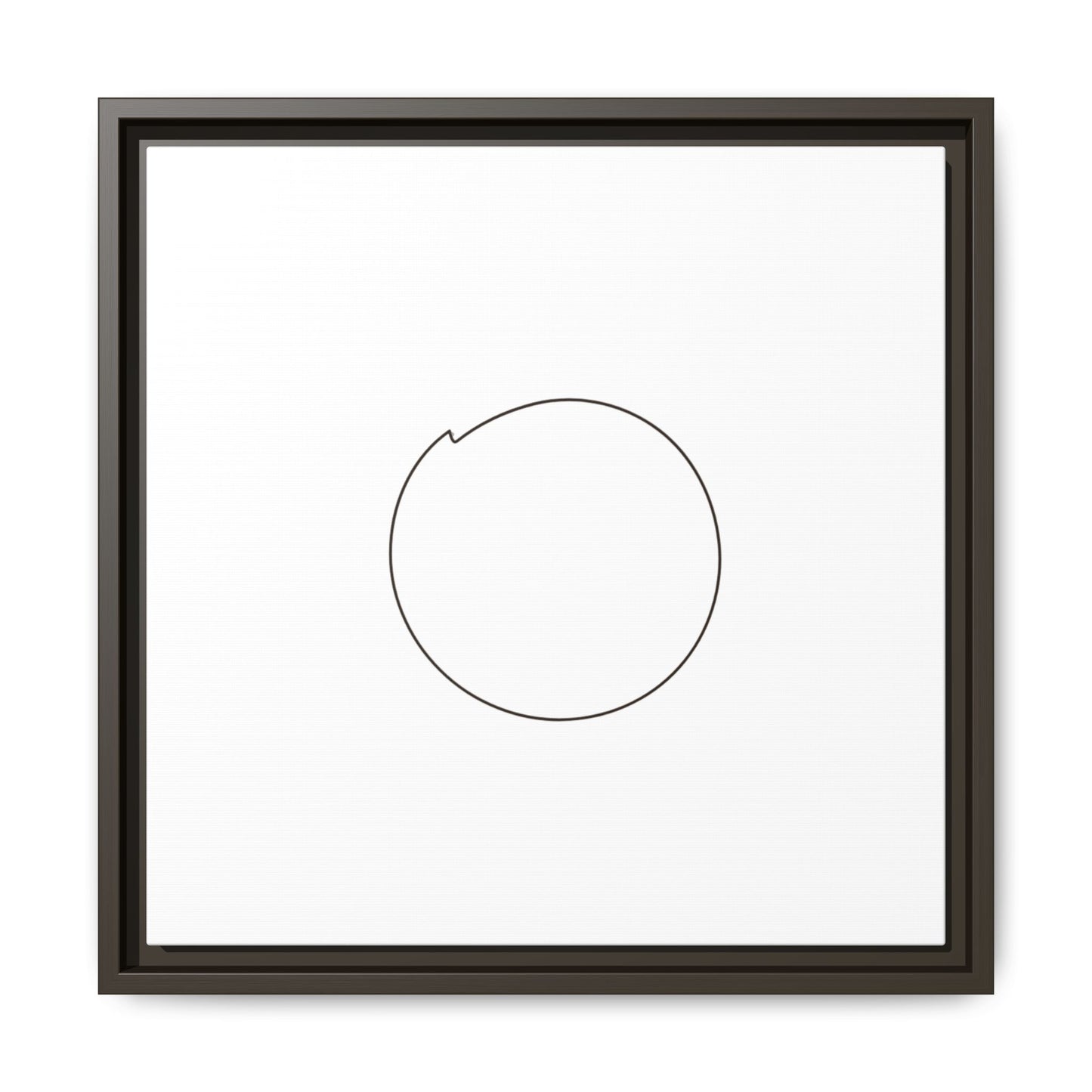 Minimal Circle Line Matte Canvas Framed | Modern Abstract Wall Art