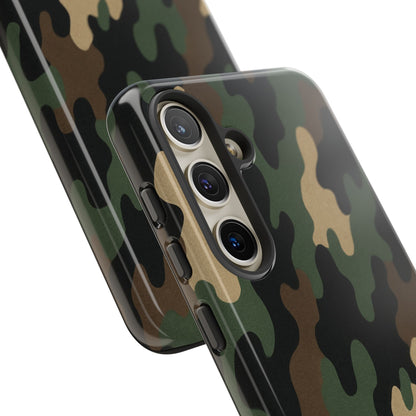 Camouflage Phone Case, Tough Cases, Military Style, Unique Phone Accessories, Gift for Him, Durable Phone Cover - TRV