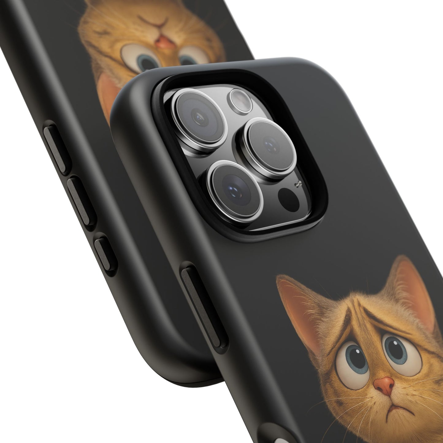 Cute Cat Phone Case, Adorable Kitty Cover, Pet Lover Gift, Unique Animal Design, Customizable Mobile Case - TRV