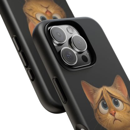 Cute Cat Phone Case, Adorable Kitty Cover, Pet Lover Gift, Unique Animal Design, Customizable Mobile Case - TRV