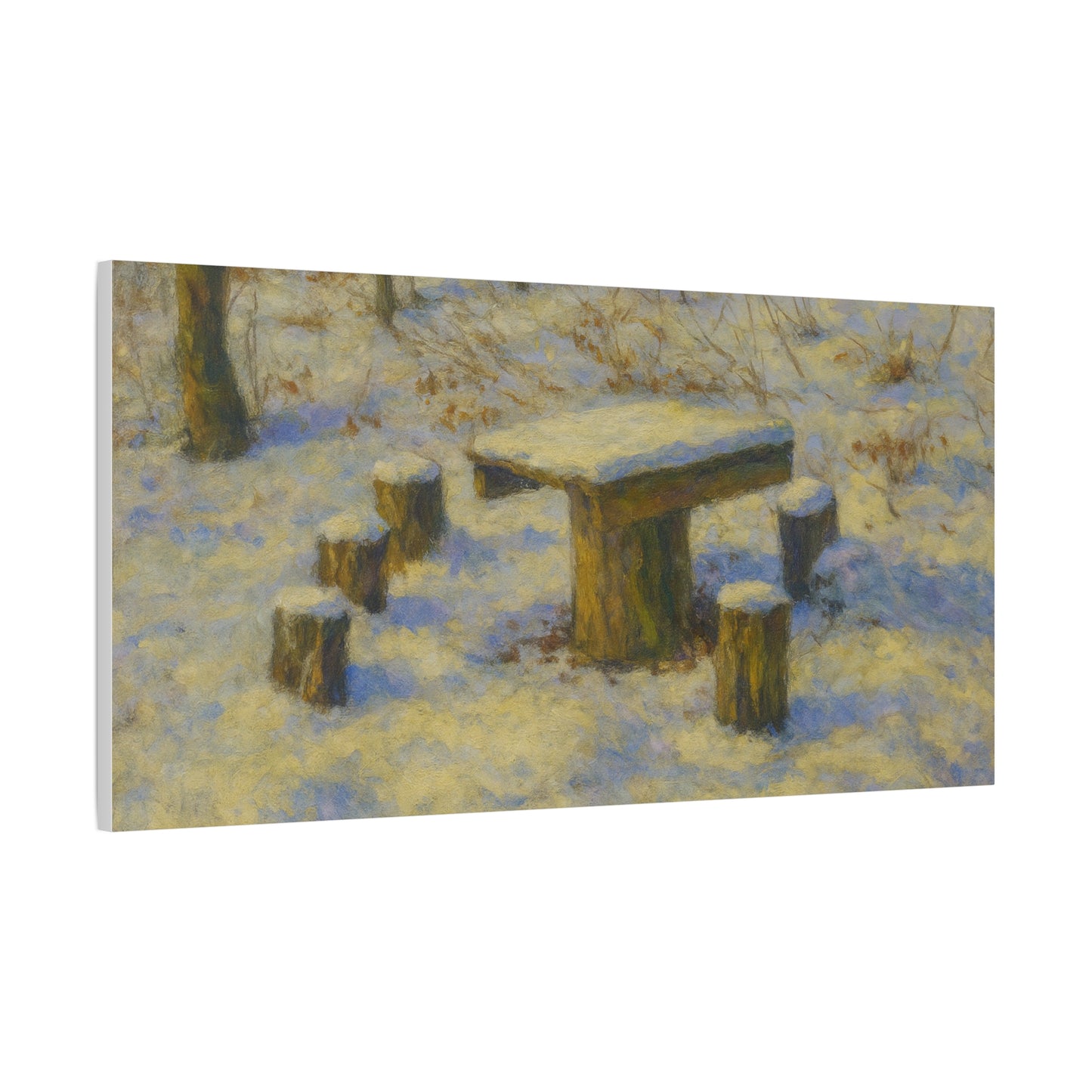 Matte Canvas Wall Art, Rustic Outdoor Scene, Nature Decor, Home Wall Décor, Cozy Cabin Vibe, Perfect for Gift Giving - TRV