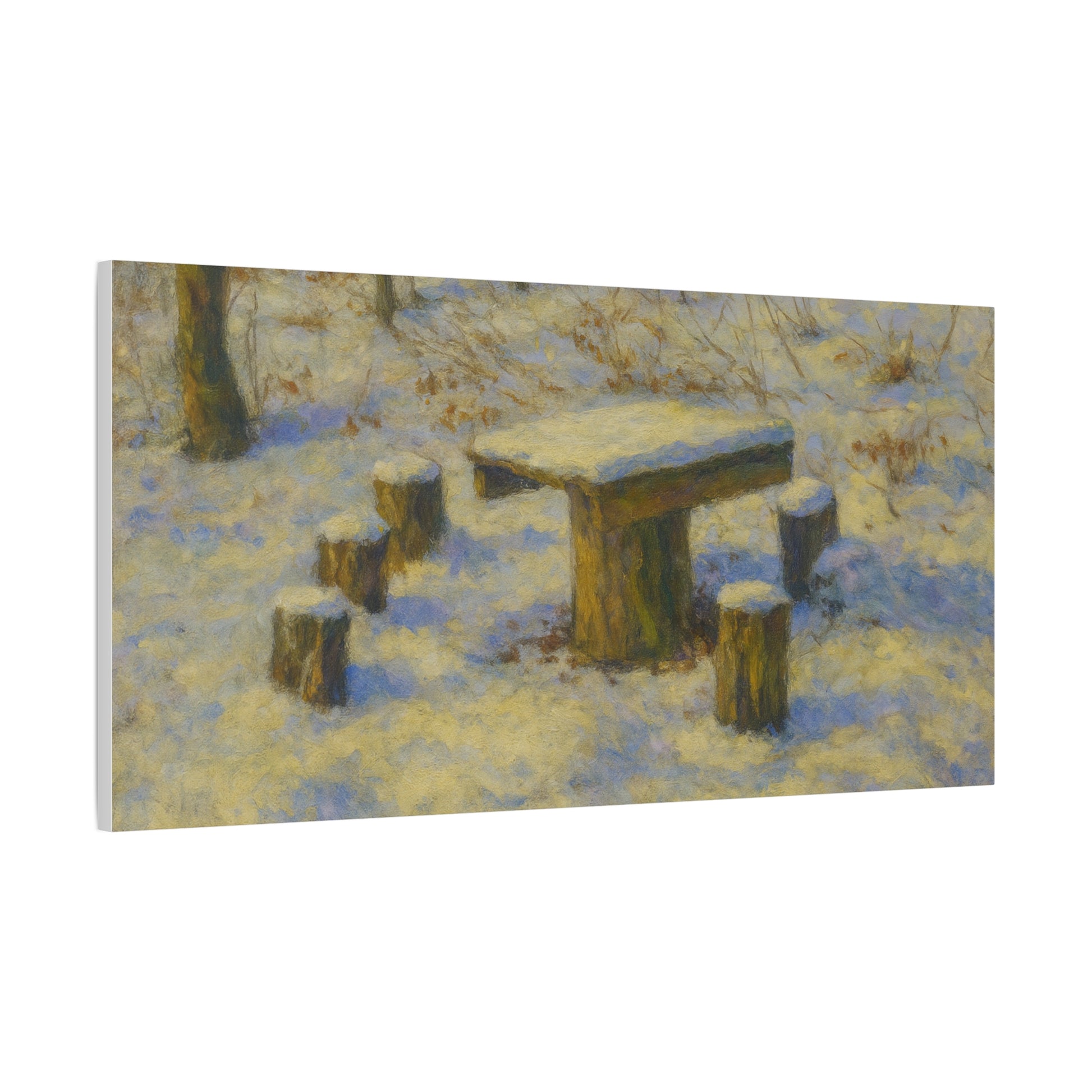 Matte Canvas Wall Art, Rustic Outdoor Scene, Nature Decor, Home Wall Décor, Cozy Cabin Vibe, Perfect for Gift Giving - TRV