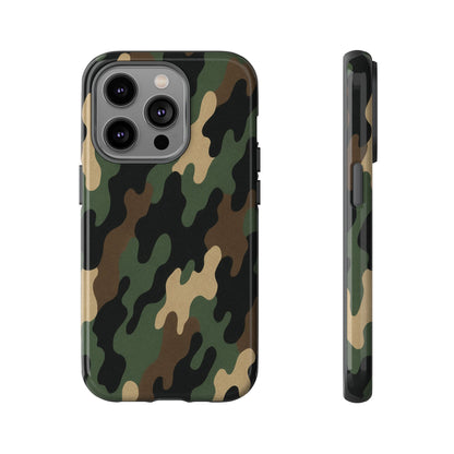 Camouflage Phone Case, Tough Cases, Military Style, Unique Phone Accessories, Gift for Him, Durable Phone Cover - TRV