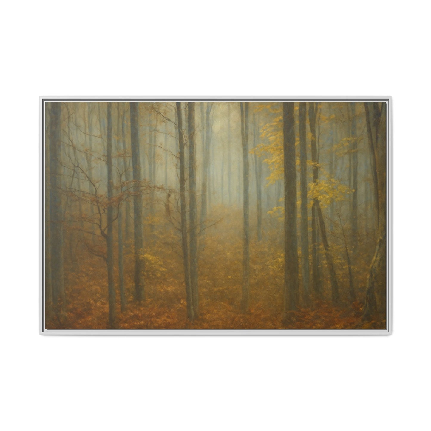Framed Matte Canvas Art | Serenity in the Forest | Nature Wall Decor, Home Gallery, Cozy Living Room, Gift for Nature Lovers - TRV