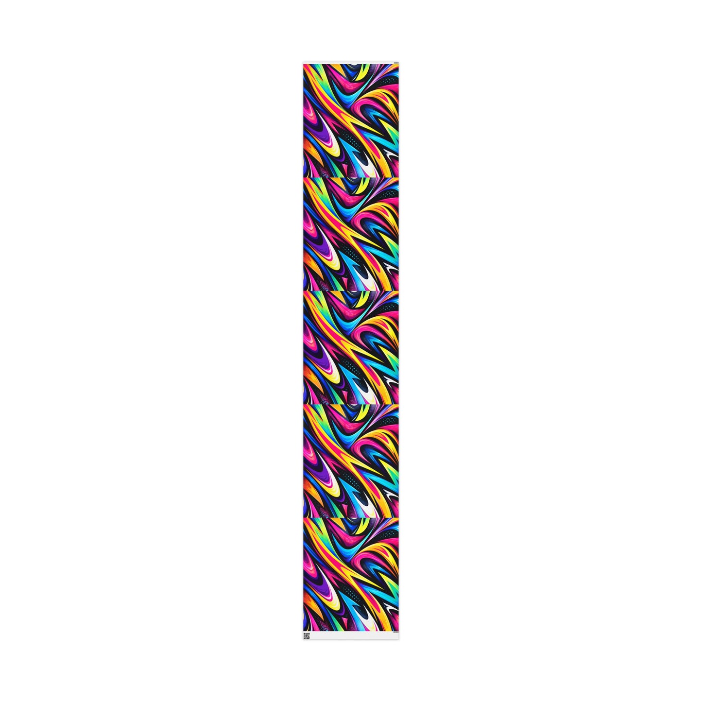 Vibrant Rainbow Swirl Wrapping Paper Roll — Abstract Colorful Gift Wrap