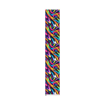 Vibrant Rainbow Swirl Wrapping Paper Roll — Abstract Colorful Gift Wrap