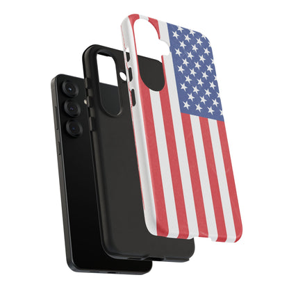 Patriotic Phone Case - Tough Cases for Veterans, USA Lovers, Independence Day, Memorial Day, Flag Design - TRV