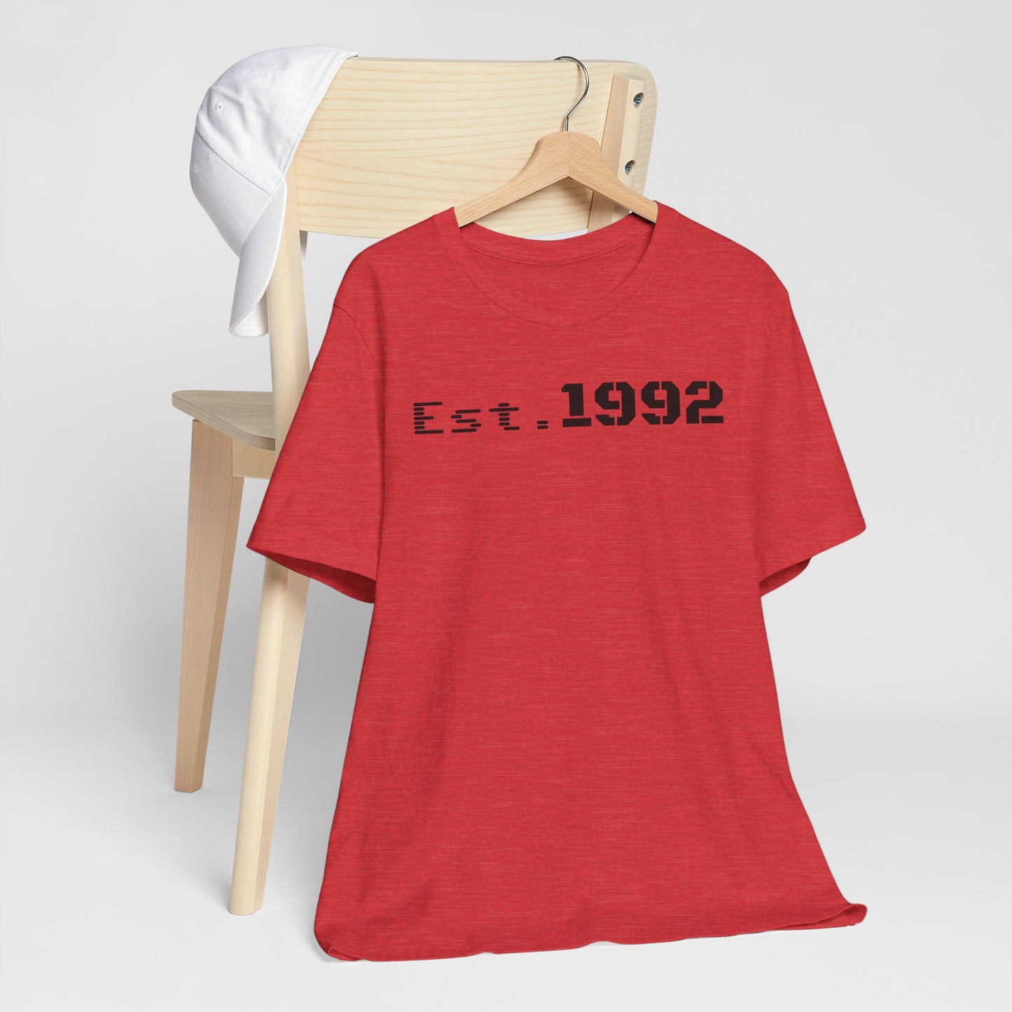 Est. 1992 Unisex Jersey Tee - Retro Birthday Gift, Casual Wear, Cool Vintage T-Shirt, Gift for Him, Gift for Her - TRV