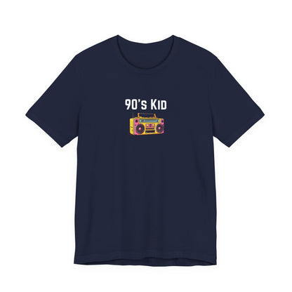 Retro Boombox Tee — 90s Kid Graphic T-Shirt