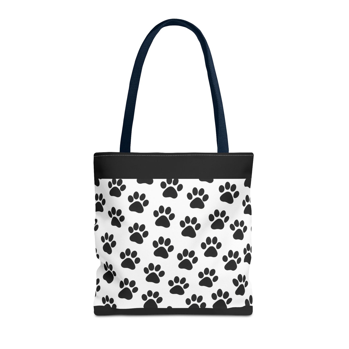 Paw Print Tote Bag, Dog Lover Gift, Shopping Tote, Eco-Friendly Bag, Pet Accessory, Animal Print Carryall - TRV