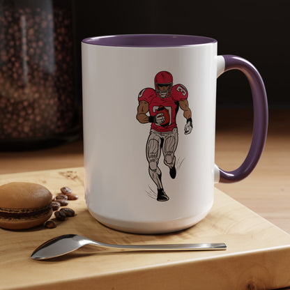 Football Player Coffee Mug, Sports Fan Gift, Motivational Coffee Cup, Game Day Mug, Unique Sports Merchandise