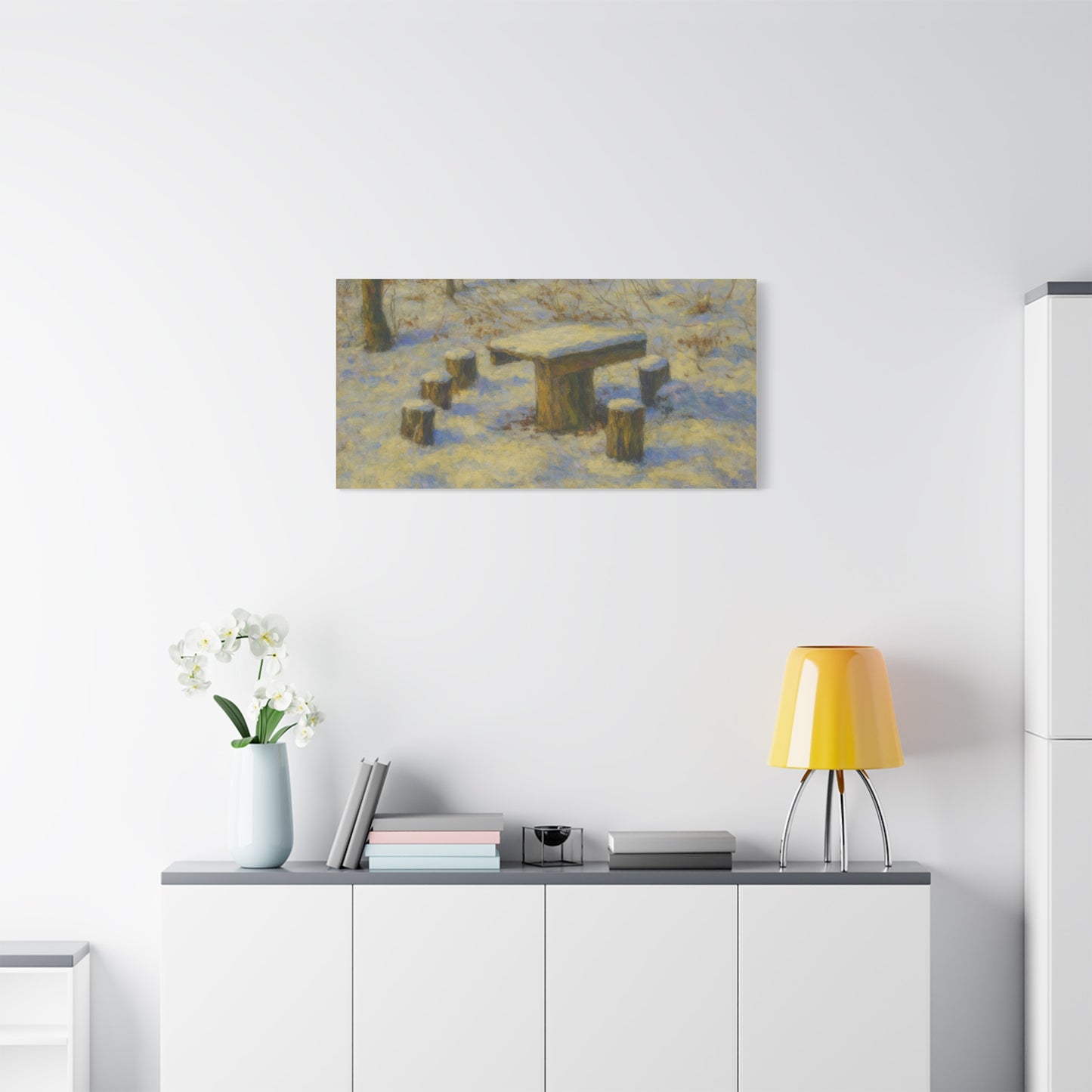 Matte Canvas Wall Art, Rustic Outdoor Scene, Nature Decor, Home Wall Décor, Cozy Cabin Vibe, Perfect for Gift Giving - TRV