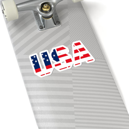 USA Kiss-Cut Stickers - Patriotic Decals for Laptops, Water Bottles, Journals, Car Bumper - Independence Day, Memorial Day, Veterans Day