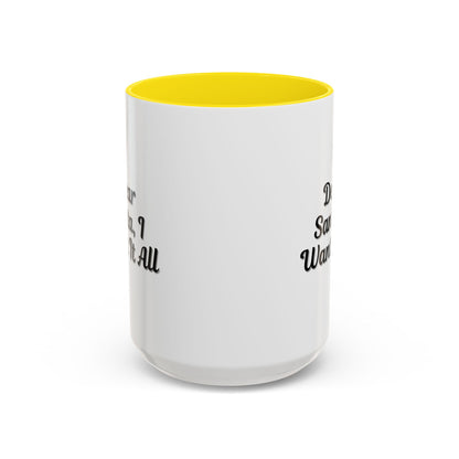 Dear Santa Accent Coffee Mug - Fun Holiday Mug for Christmas Enthusiasts
