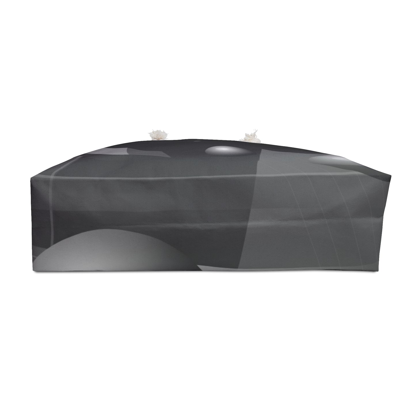 Monochrome Geometric Spheres Weekender Bag | Black Gray Abstract Tote