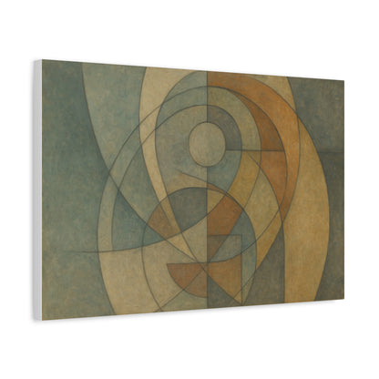 Abstract Geometric Circles Matte Canvas - TRV