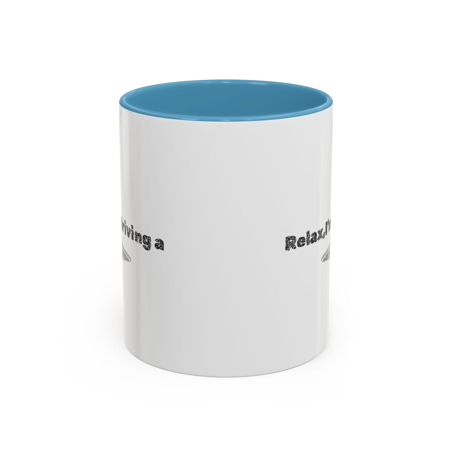 Coffee Mug — “Relax, I’m Driving” UFO Accent Ceramic Mug (11/15 oz)