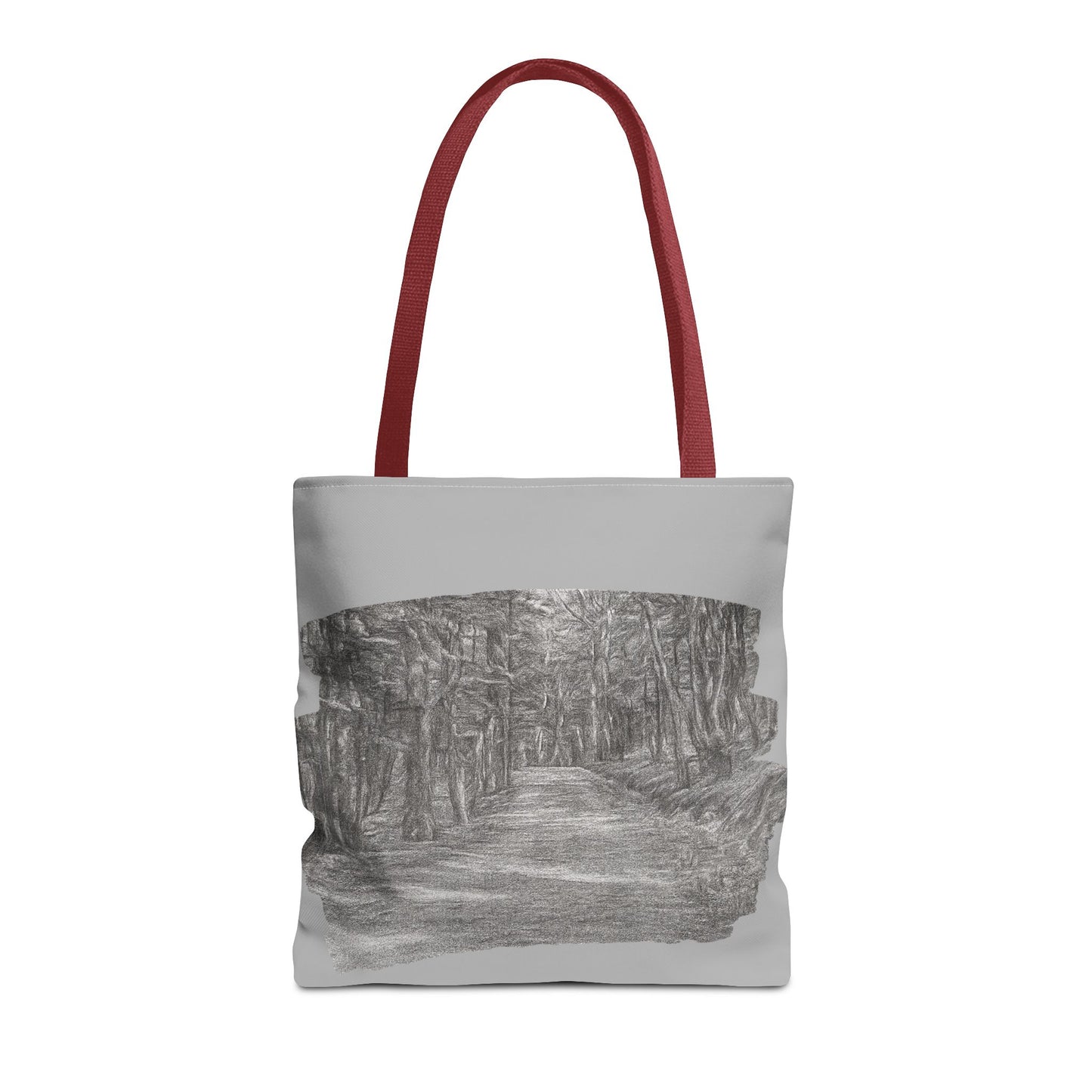 Scenic Path Tote Bag, Reversible Tote, Eco-Friendly Shopper, Outdoor Adventure Bag, Gift for Nature Lovers, Stylish Carryall - TRV