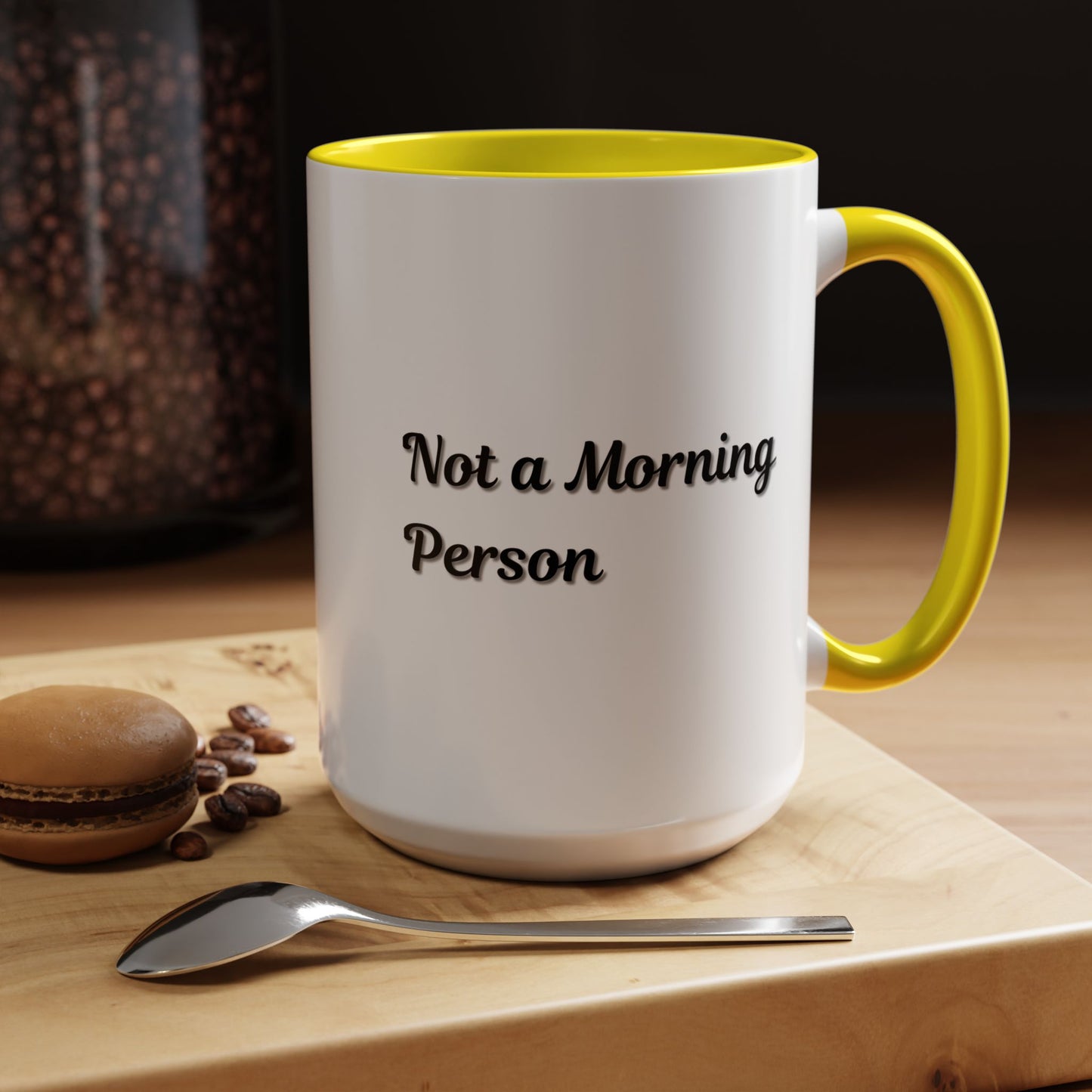 Not a Morning Person Coffee Mug - Funny Accent Mug for Coffee Lovers, 11/15oz