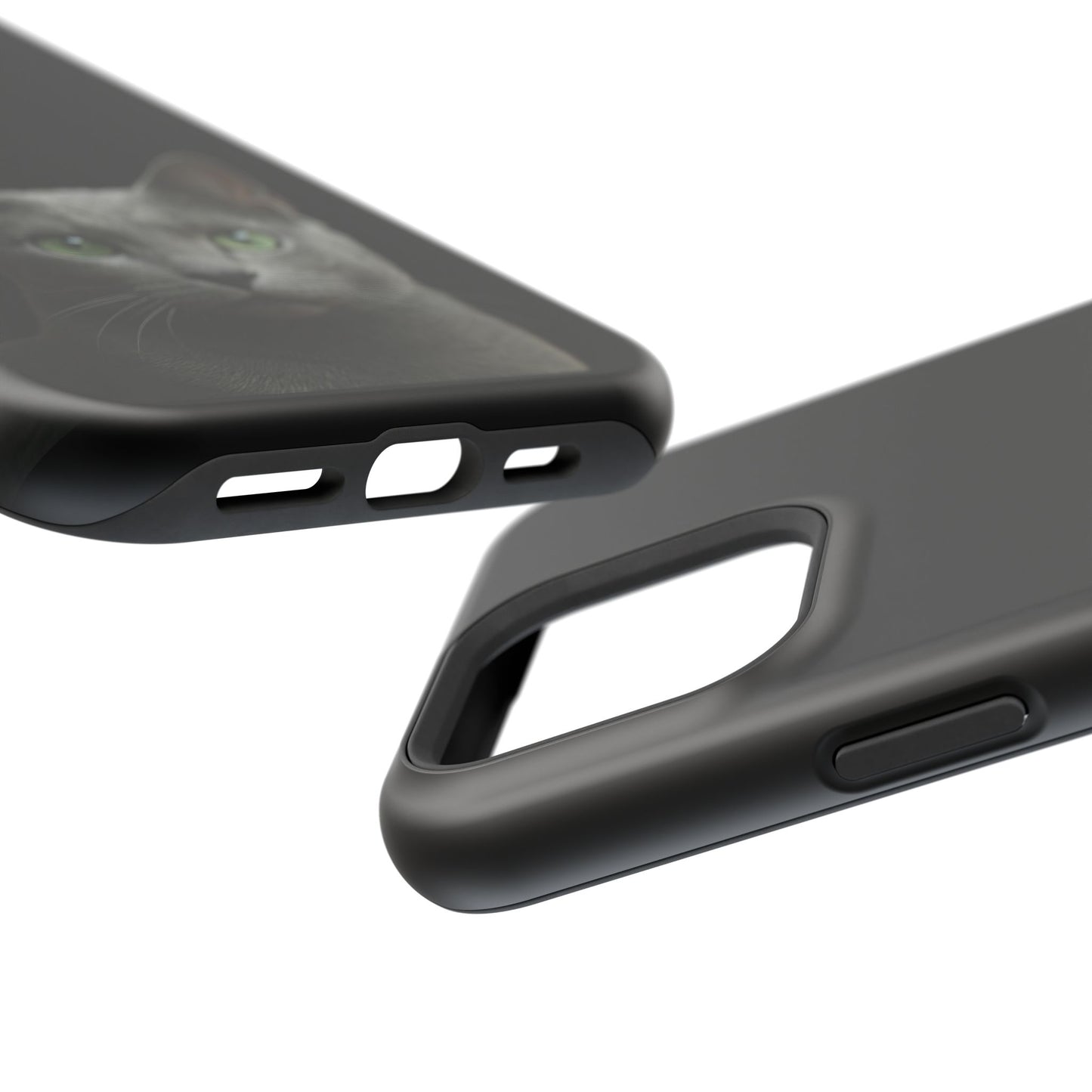 Russian Blue Cat Phone Case — Magnetic Impact-Resistant iPhone Cover