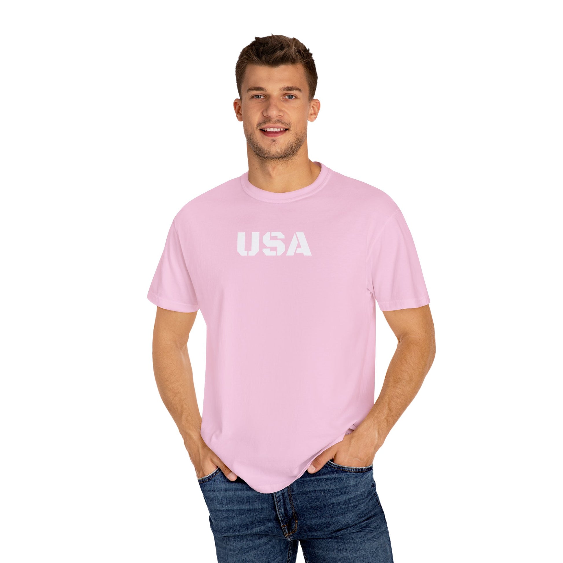 USA Vintage Unisex T-Shirt, Soft Cotton Tee, Casual Wear, Gifts for Her & Him, Summer Essentials, Independence Day Apparel - TRV