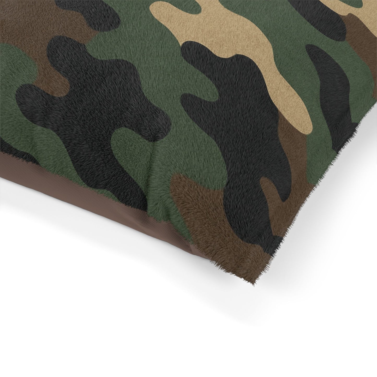 Camouflage Pet Bed for Dogs and Cats, Cozy Military-Inspired Dog Bed, Camo Pet Cushion, Stylish Pet Bedding, Gift for Pet Lovers - TRV