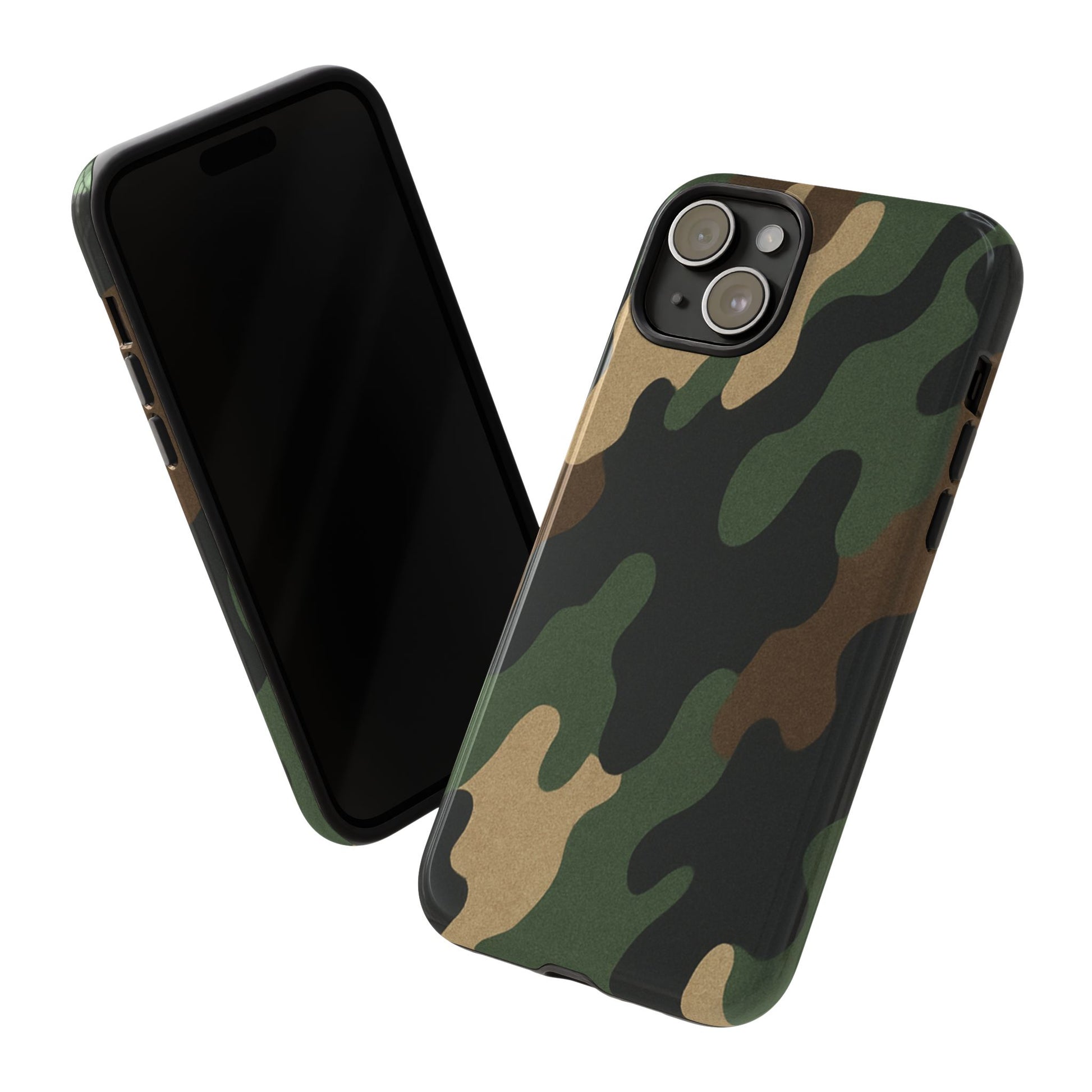 Camouflage Phone Case, Tough Phone Cover, Military Style Accessory, Protective Case for Men, Gifts for Soldiers - TRV