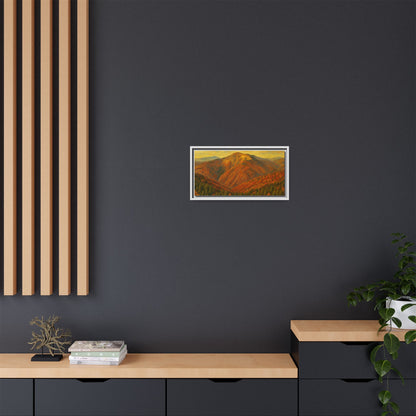 Autumn Landscape Wall Art, Cozy Home Decor, Nature Print, Framed Canvas, Fall Decorations, Gift Idea for Art Lovers - TRV