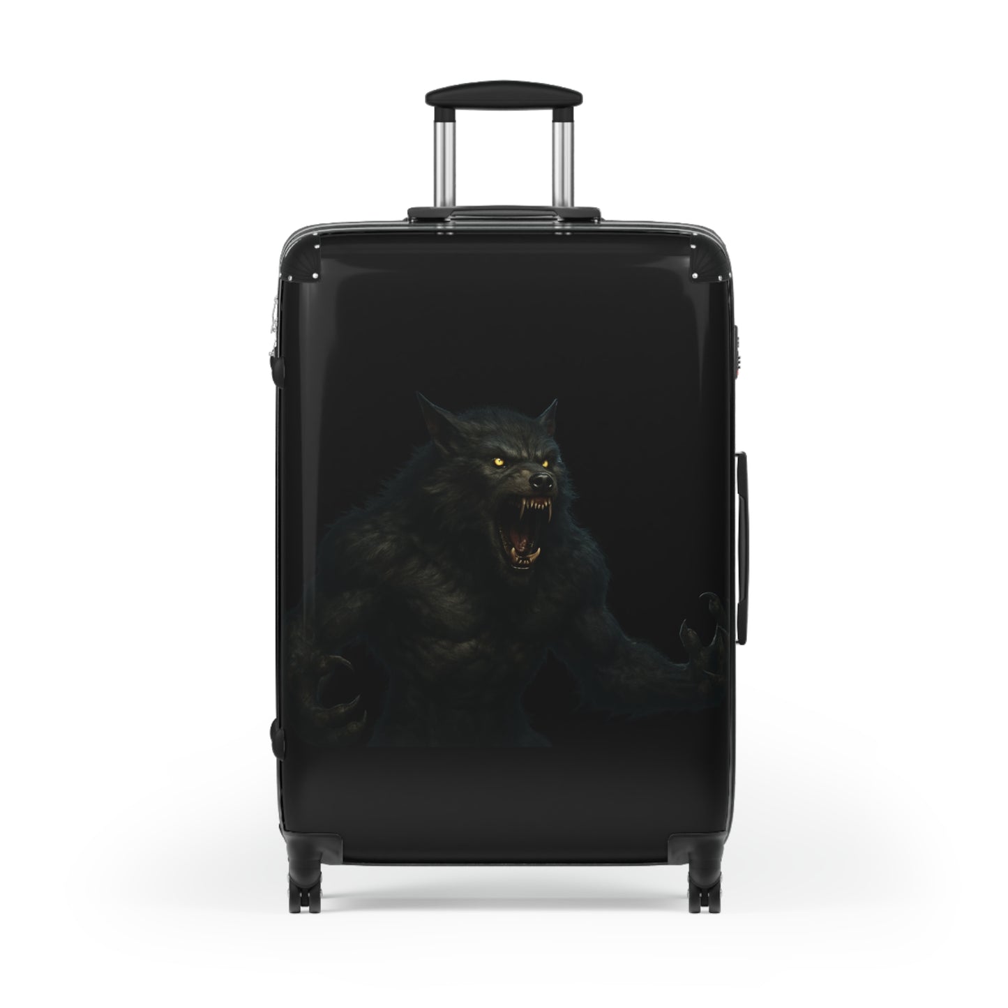 Fierce Werewolf Suitcase, Travel Luggage, Halloween Travel, Unique Carry-On, Adventure Gear, Gift for Travelers, Fantasy Travel - TRV