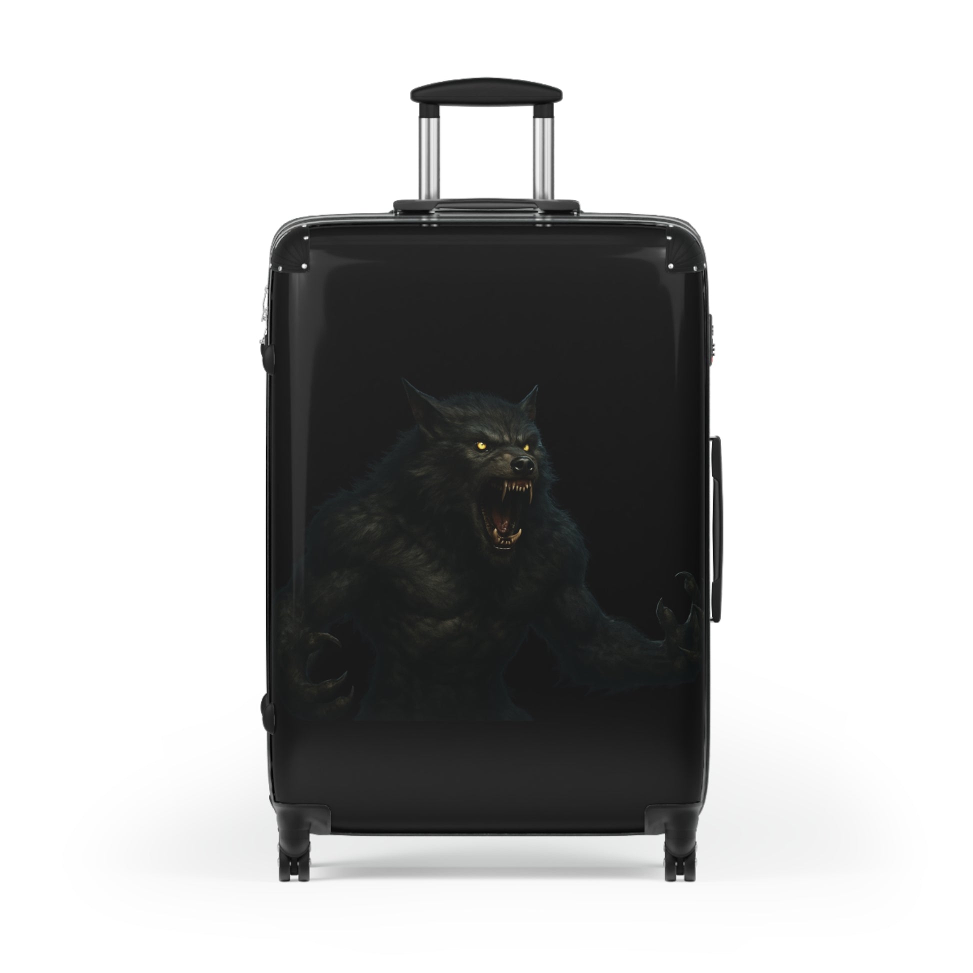 Fierce Werewolf Suitcase, Travel Luggage, Halloween Travel, Unique Carry-On, Adventure Gear, Gift for Travelers, Fantasy Travel - TRV