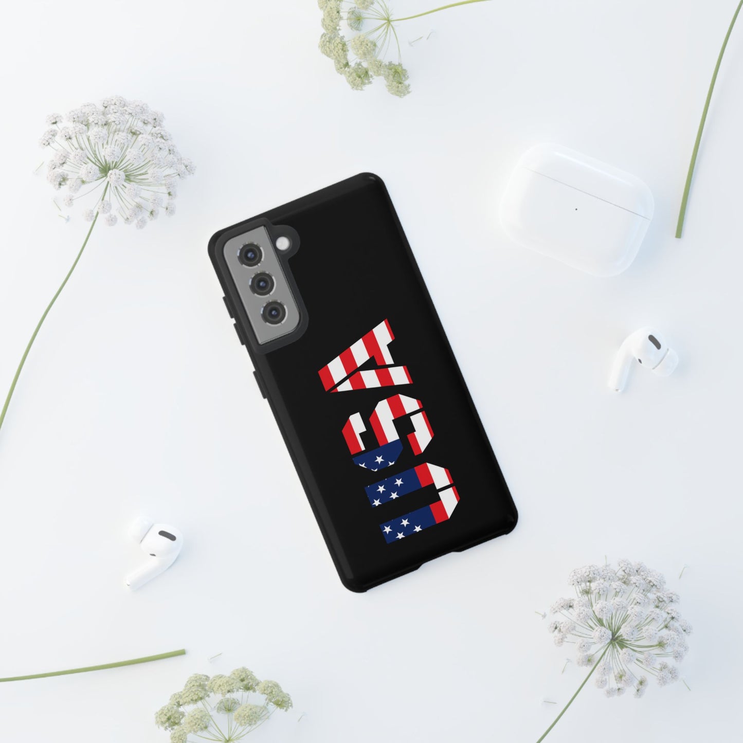 USA Flag Phone Case, Tough Phone Cover, Patriotic Gift, Independence Day Accessory, American Pride Mobile Case - TRV
