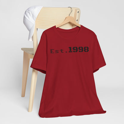 Vintage Est. 1998 Tee - Retro Unisex Shirt for Birthdays, Gifts, Everyday Wear, Casual Style, Nostalgia - TRV