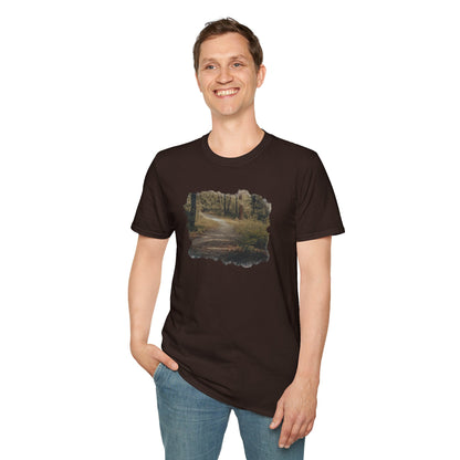 Nature-Inspired Unisex Softstyle T-Shirt, Eco-Friendly Fashion, Outdoor Lover Tee, Gift for Nature Enthusiasts, Casual Everyday Wear