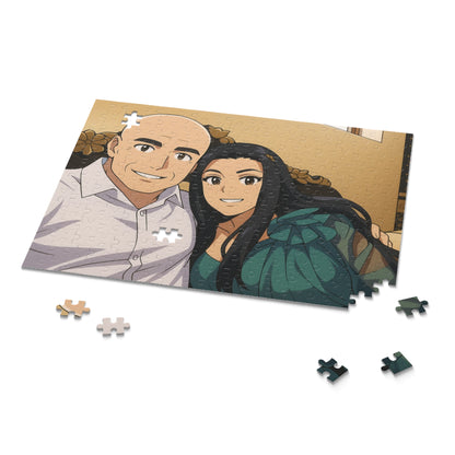 Anime Couple Portrait Puzzle | Custom 120/252/500-Piece - TRV