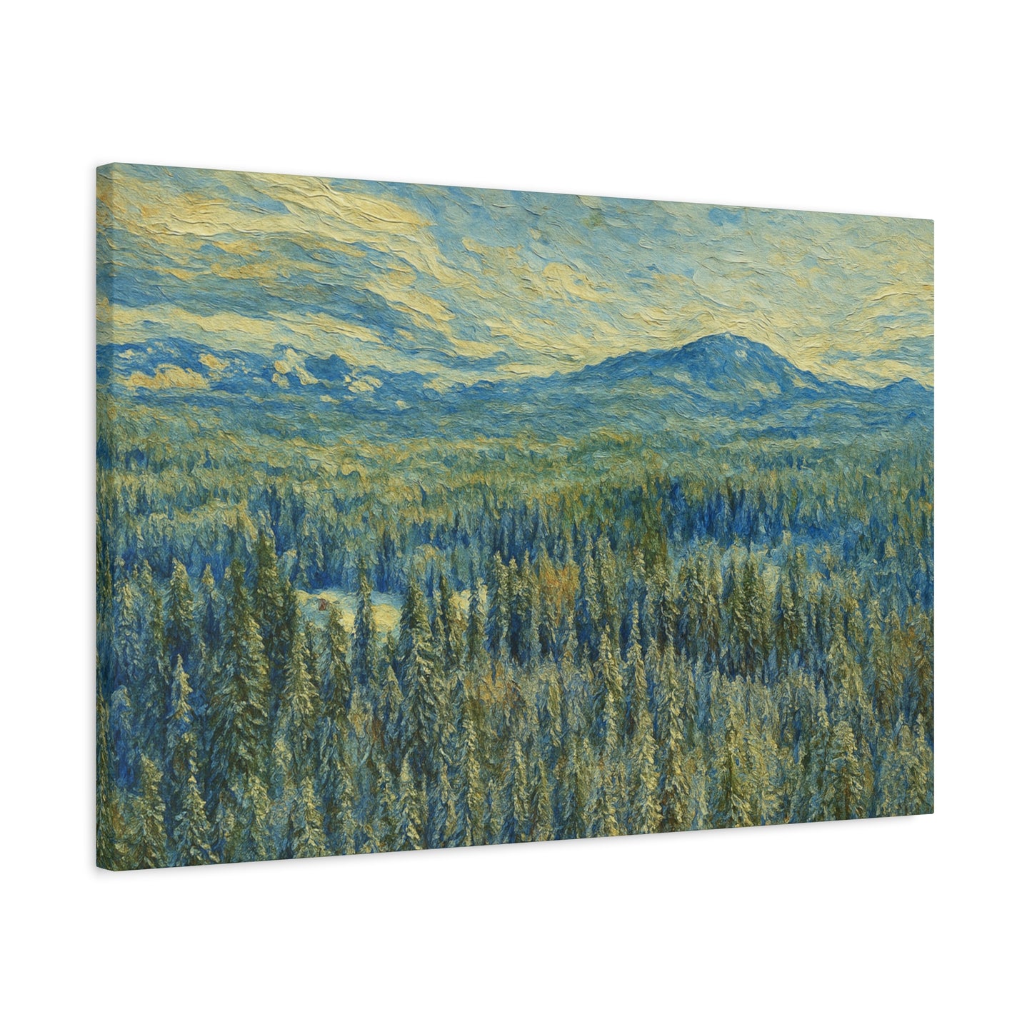 Scenic Landscape Canvas Print, Rustic Home Decor, Wall Art for Nature Lovers, Gift for Art Enthusiasts, Serene Forest Artwork - TRV