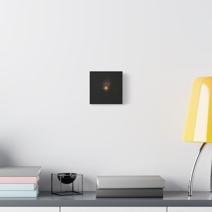Abstract Golden Starburst Canvas