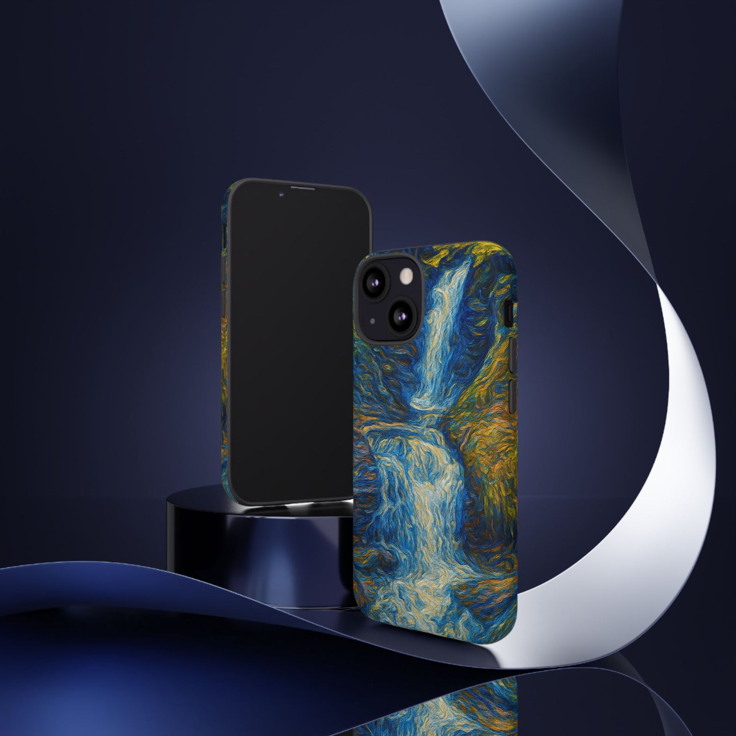 Artistic Phone Case - Waterfall Design, Unique Gift, Phone Accessory, Nature Lover, Original Artwork - TRV