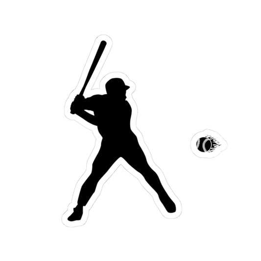 Baseball Player Kiss-Cut Stickers | Fun Sports Decals for Fans | Perfect for Laptops, Water Bottles, Gift Ideas, Room Decor