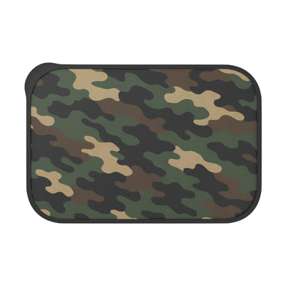 Camouflage Bento Box with Utensils, Stylish Lunch Container, Meal Prep Box, Outdoor Picnic Essential, Durable Food Storage - TRV