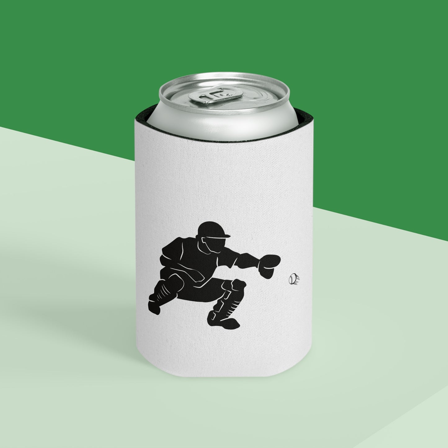 Baseball Catcher Can Cooler - Baseball Love, Game Day Drink Cooler, Sports Fan Gift, Tailgate Essential, Team Spirit Party Favor