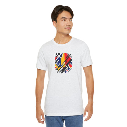 Artistic Heart Unisex Jersey Tee - Vibrant Graphic Tee, Casual Wear, Gift for Art Lovers, Birthday Surprise, Everyday Comfort - TRV
