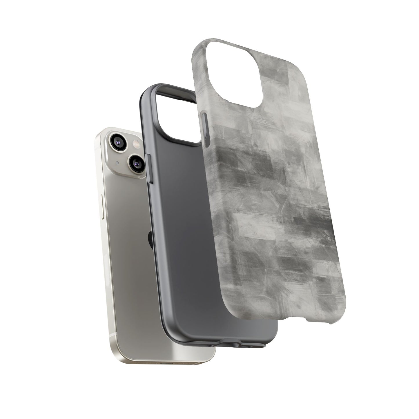 Stylish Phone Case for Tough Protection, Marble Grey Design, Customizable Gift for Her, Unisex Mobile Accessory, Birthday Present, [...] - TRV