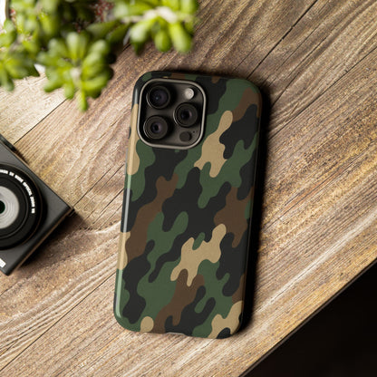 Camouflage Phone Case, Tough Cases, Military Style, Unique Phone Accessories, Gift for Him, Durable Phone Cover - TRV