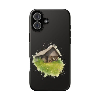Rustic Farmhouse Phone Case, Cute Cottage Design, Tough Cases for Nature Lovers, Eco-Friendly Gift, Customizable Tech Accessories - TRV