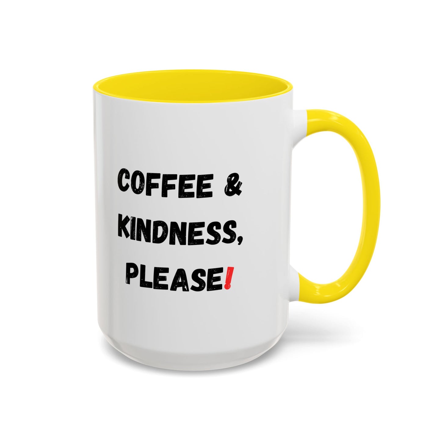 Coffee & Kindness Mug - Inspirational Coffee Cup, Gift for Friends, Office Decor, Encouragement, Morning Motivation