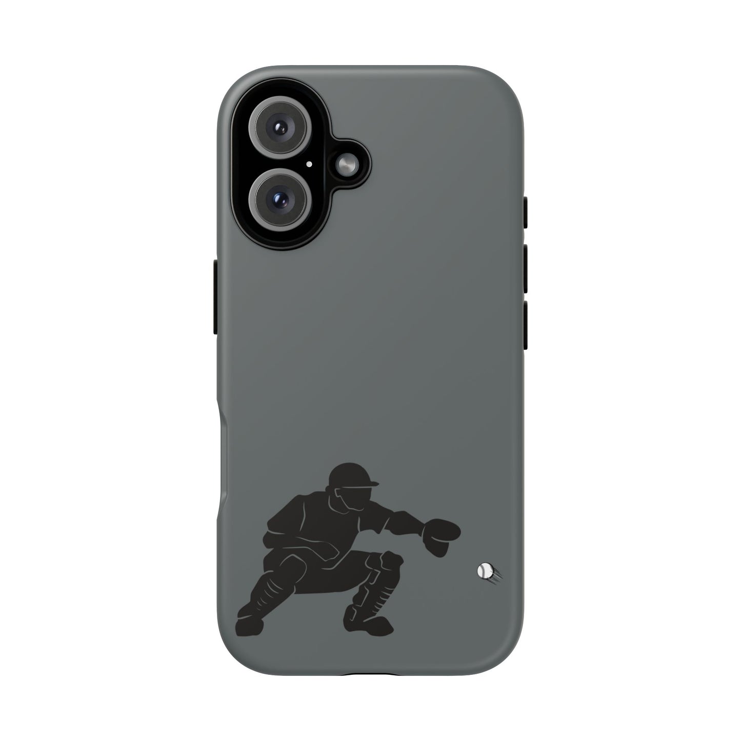 Baseball Catcher Phone Case, Sports Phone Accessory, Tough Cases, Gift for Athletes, Sports Fan Merchandise, Unique Design - TRV