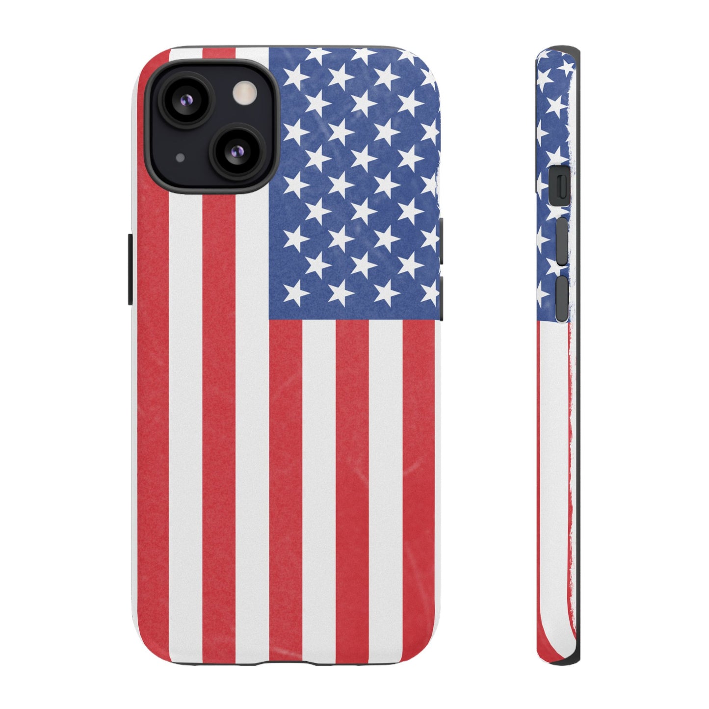 Patriotic Phone Case - Tough Cases for Veterans, USA Lovers, Independence Day, Memorial Day, Flag Design - TRV