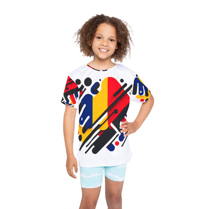 Vibrant Kids Sports Jersey - Fun Athletic Tee for Playtime, Game Day Apparel, Colorful Youth Shirt, Gift for Young Athletes, Casual [...] - TRV